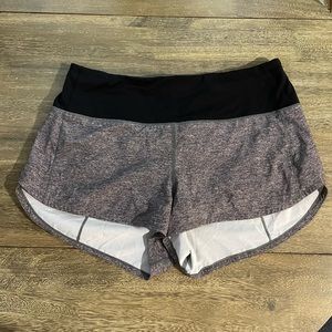 Lululemon high rise speed up shorts, 2.5 inseam
